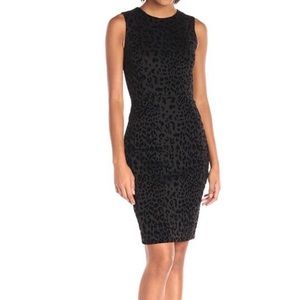 Calvin Klein black velvet cocktail dress